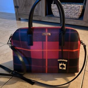 Kate Spade plaid purse and wallet